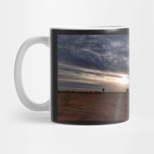 Hot Air Balloons in a Sunset Mug